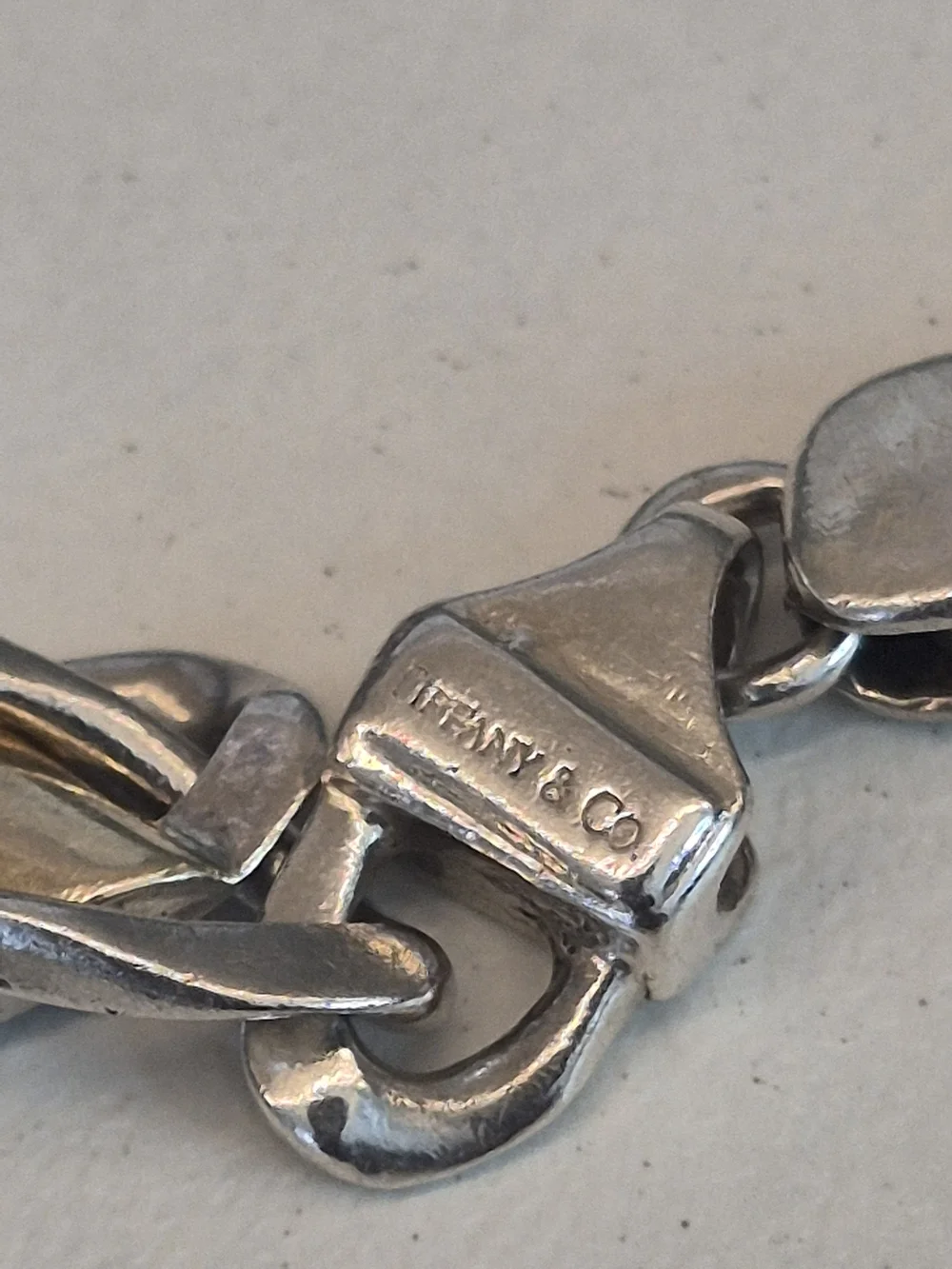Tiffany & Co. Vintage Silver 18k Open Link Bracelet 8